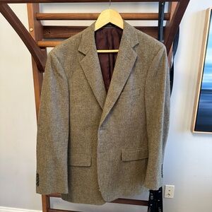 Allen Edmonds Men's Brown Wool Blazer Sport Coat Jacket